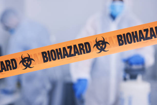 Professional Biohazard Cleanup technician working in Mansfield, OH